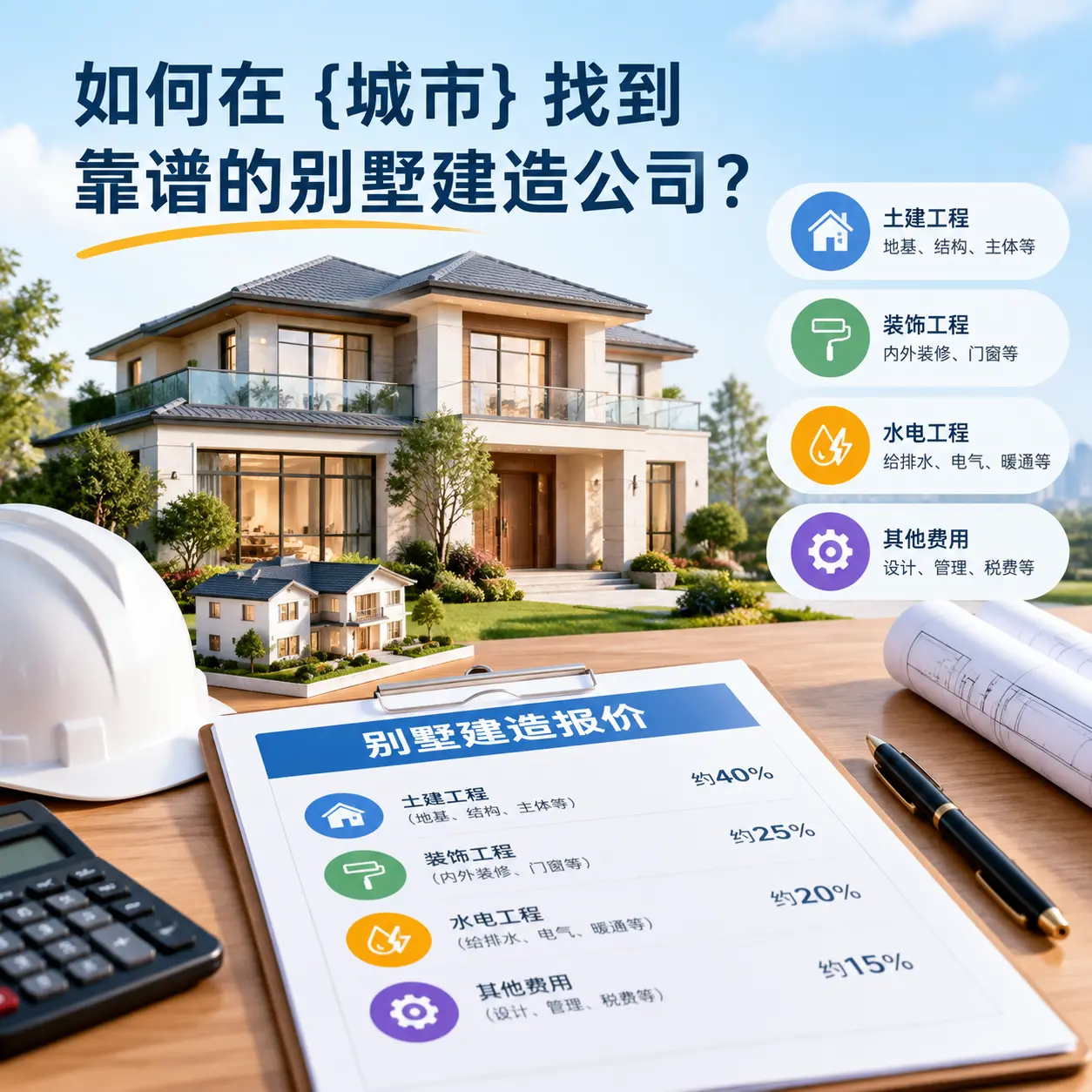 如何在 沿河 找到靠谱的别墅建造公司?