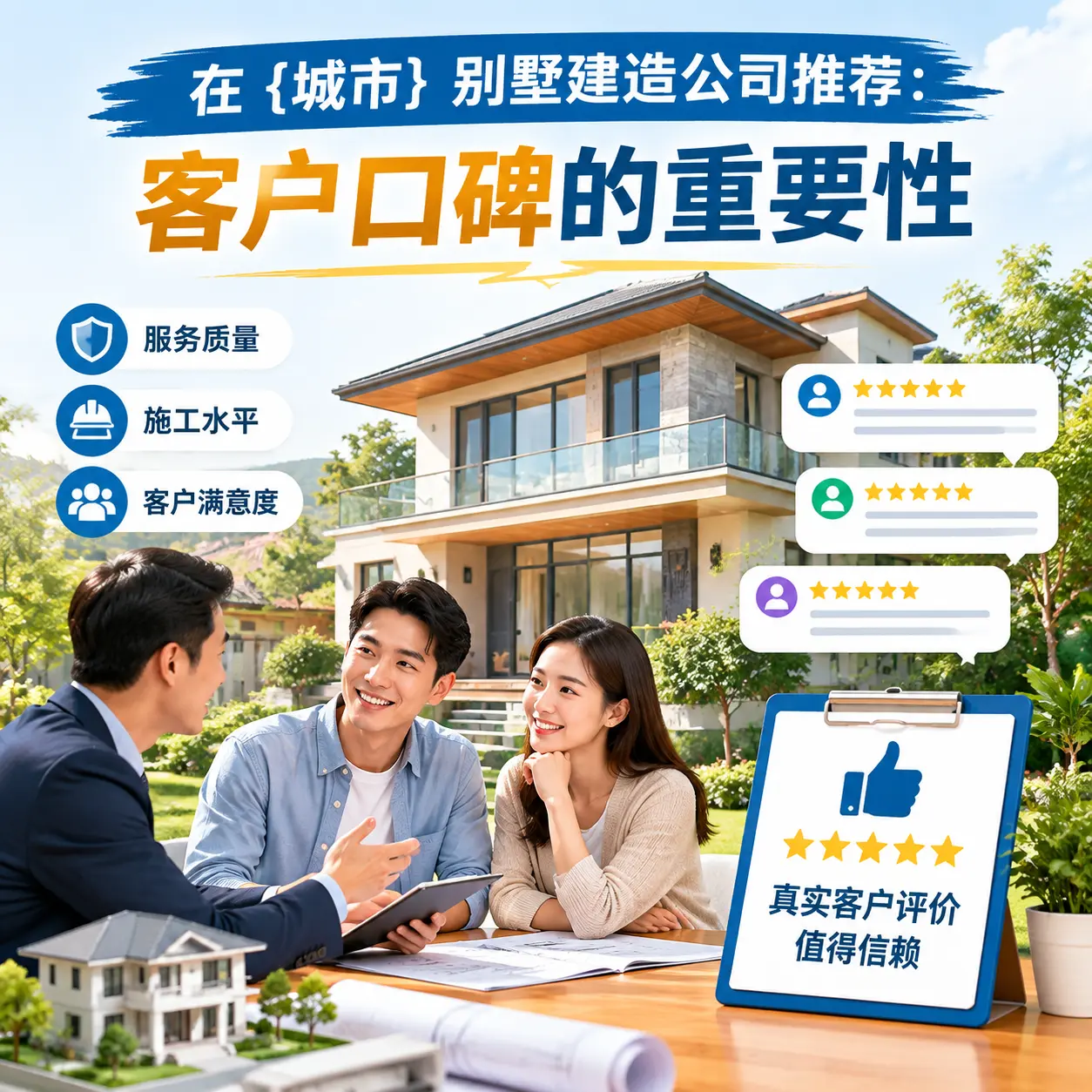 在 沿河 别墅建造公司推荐:客户口碑的重要性