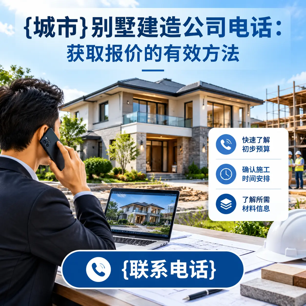 沿河别墅建造公司电话：获取报价的有效方法