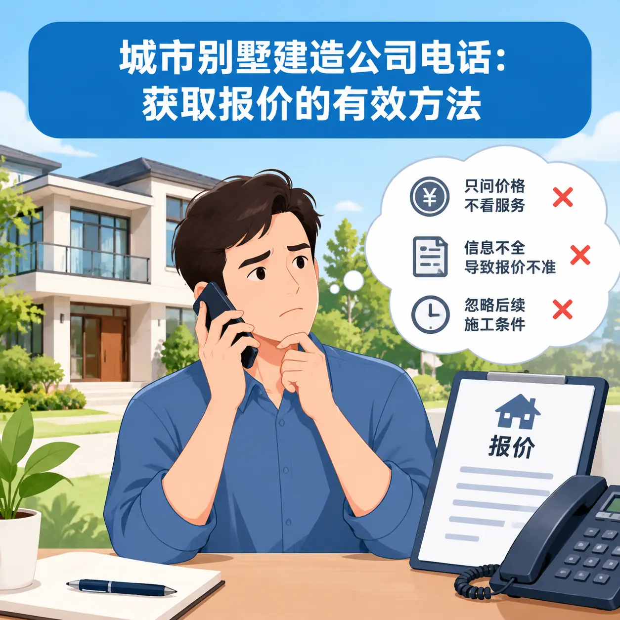 沿河别墅建造公司电话：获取报价的有效方法